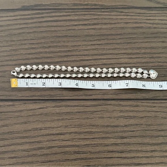 Tiffany & Co. Silver Heart Charm Necklace - Picture 10 of 11